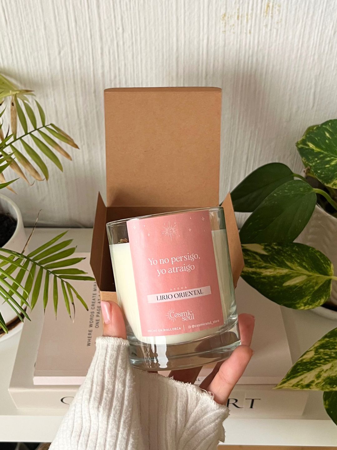 Vela Manifiéstalo Cristal | Lirio Oriental