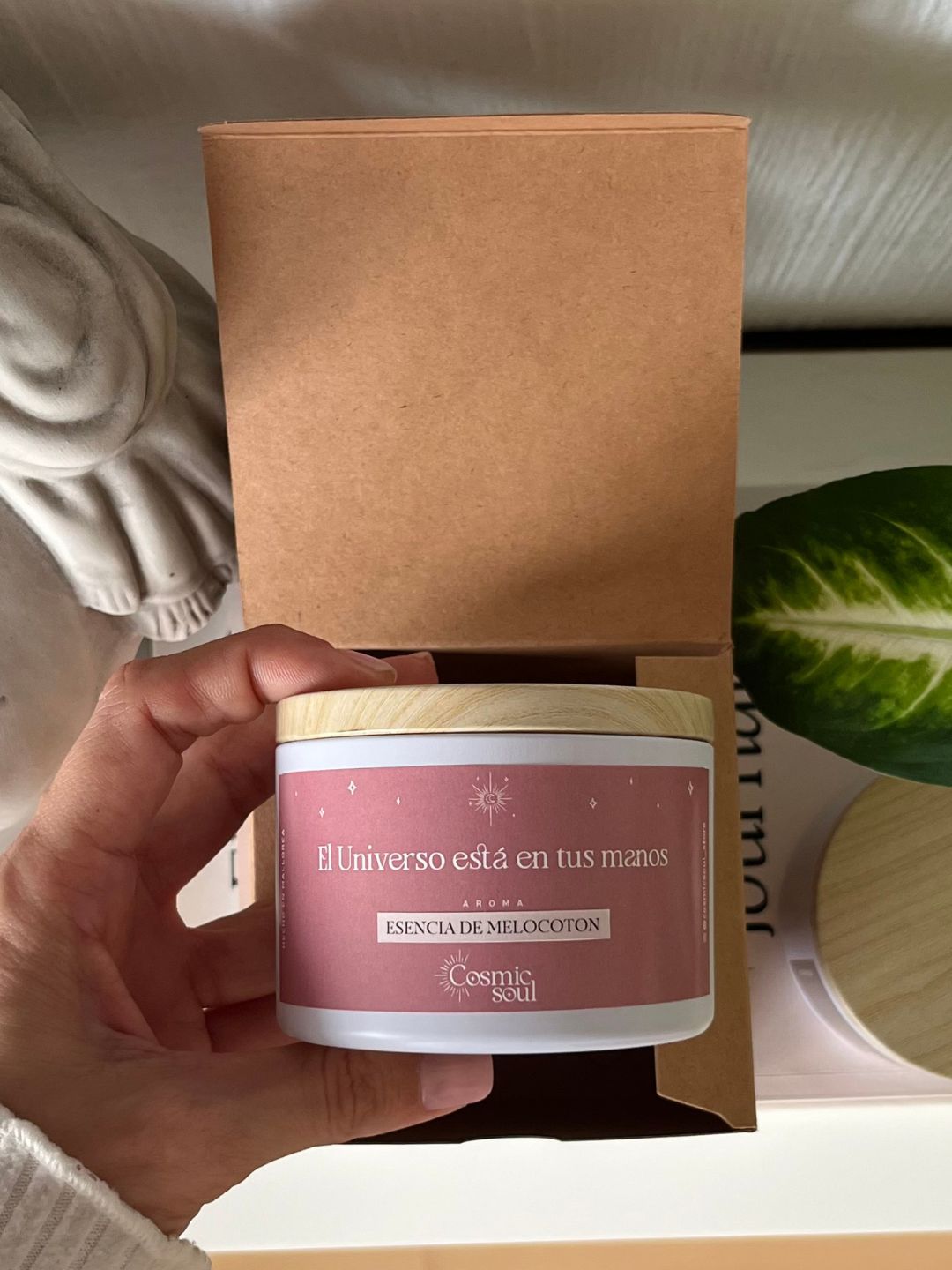 Vela "Manifiéstalo" Formato Lata | Esencia de Melocotón