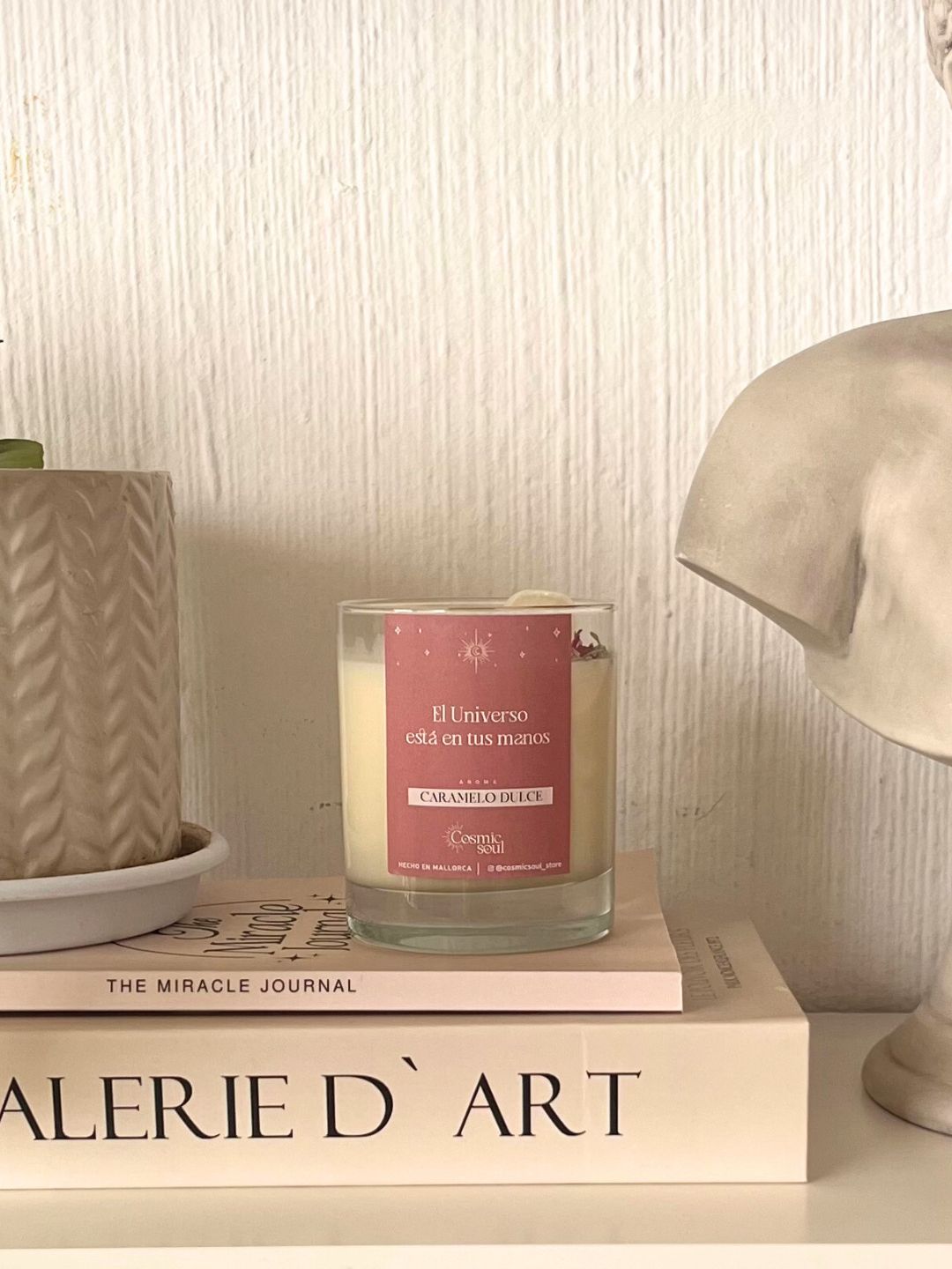 Vela Manifiéstalo Cristal | Caramelo