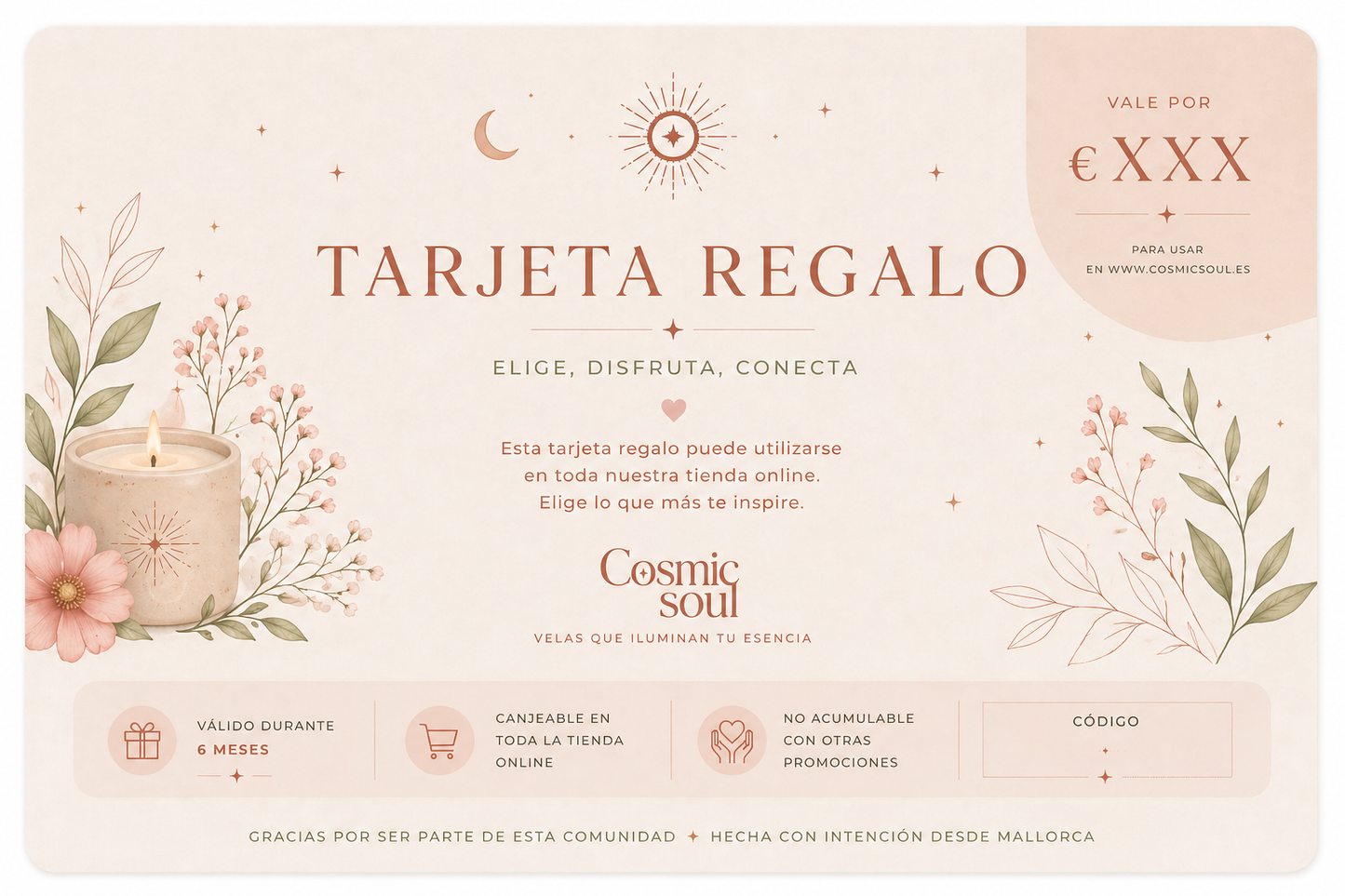 Tarjeta Regalo Cosmic Soul