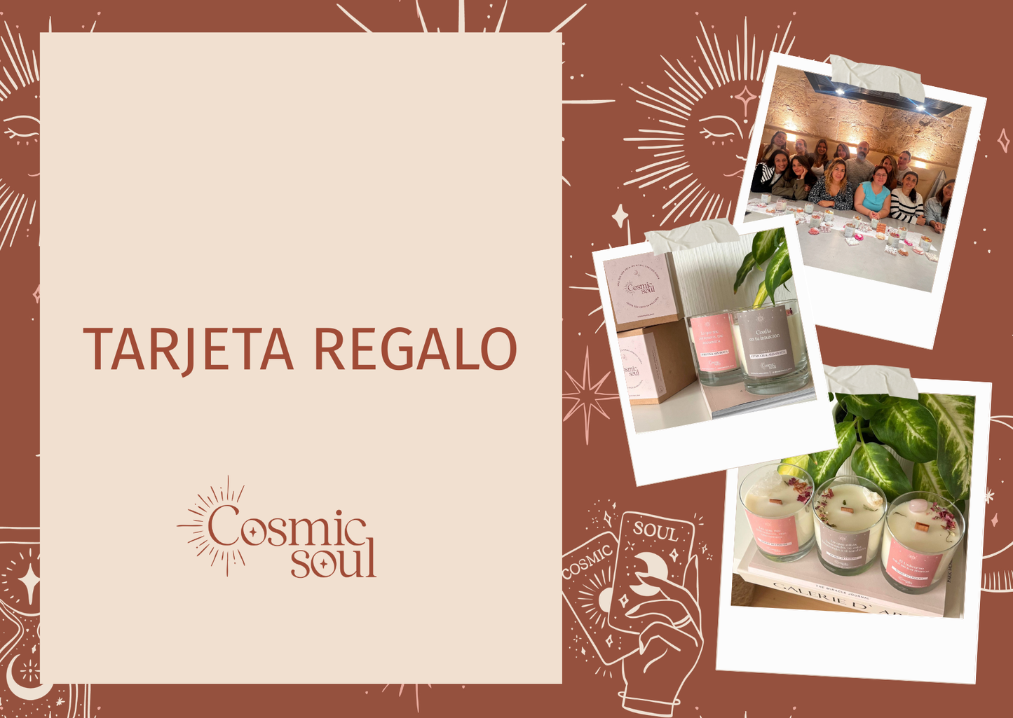 tarjeta regalo velas de soja