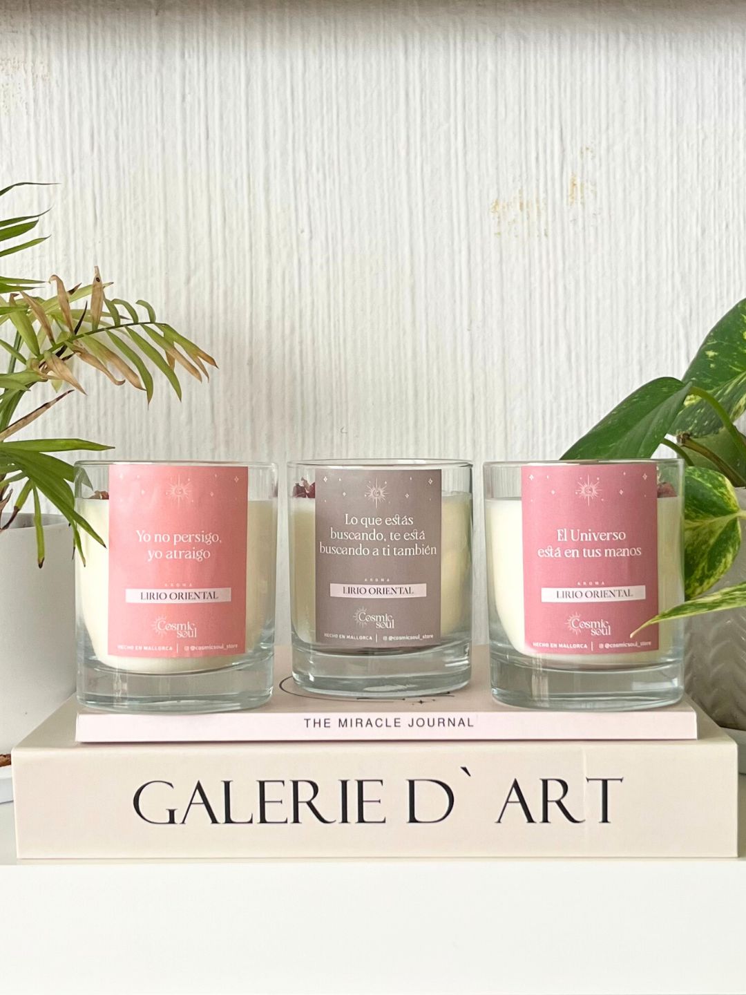 Vela Manifiéstalo Cristal | Lirio Oriental