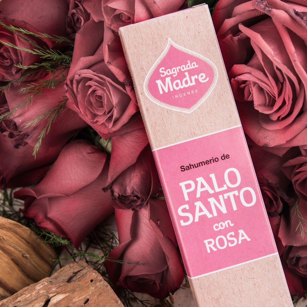 Incienso de Palo Santo con Rosas