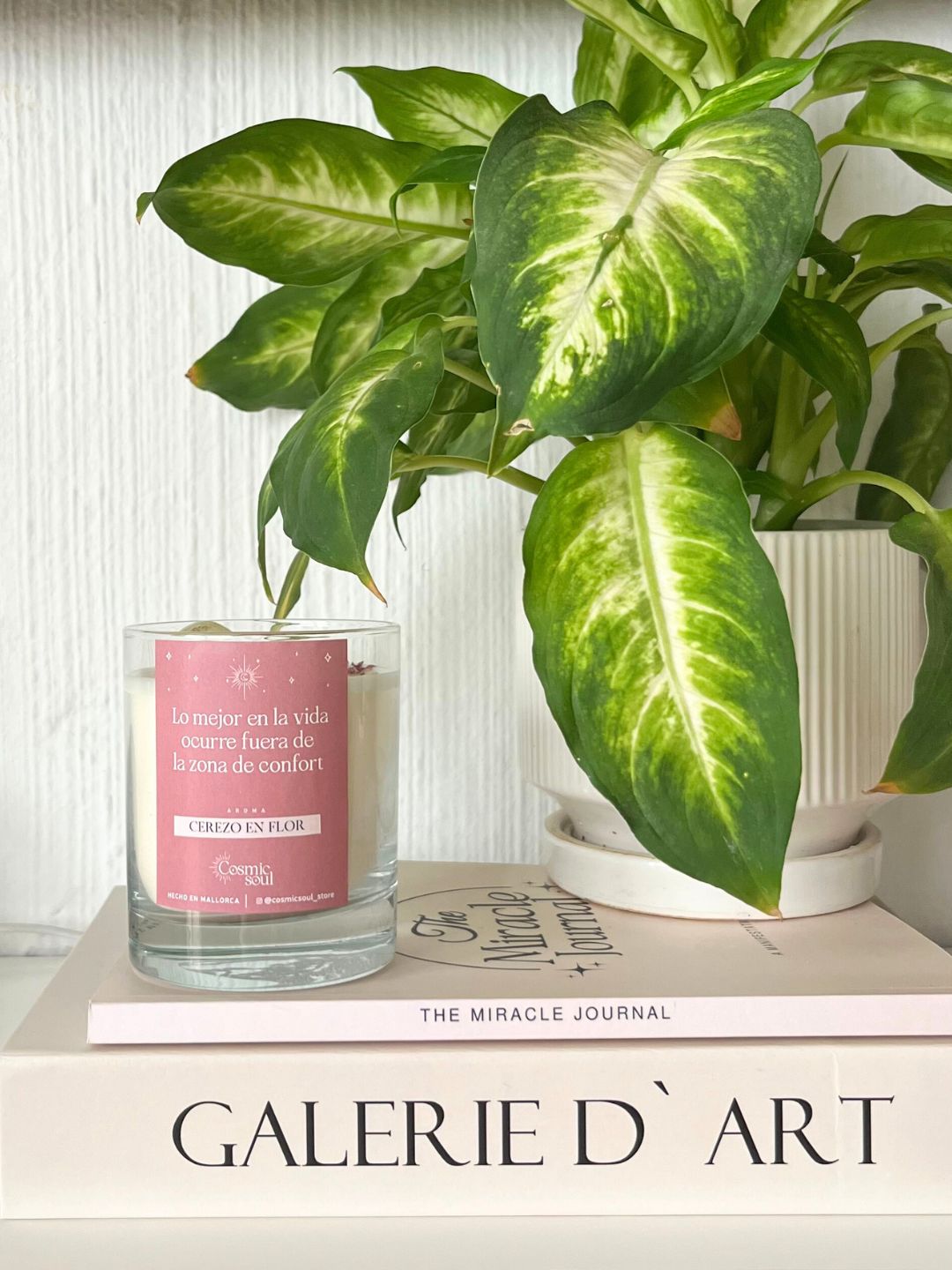 Vela Manifiéstalo Cristal | Cerezo en Flor