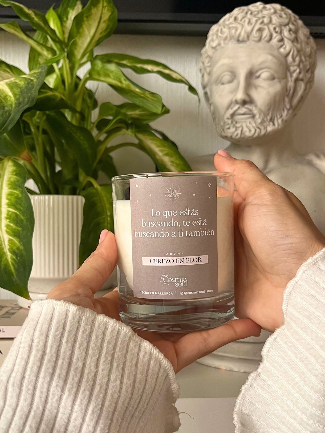 Vela Manifiéstalo Cristal | Cerezo en Flor