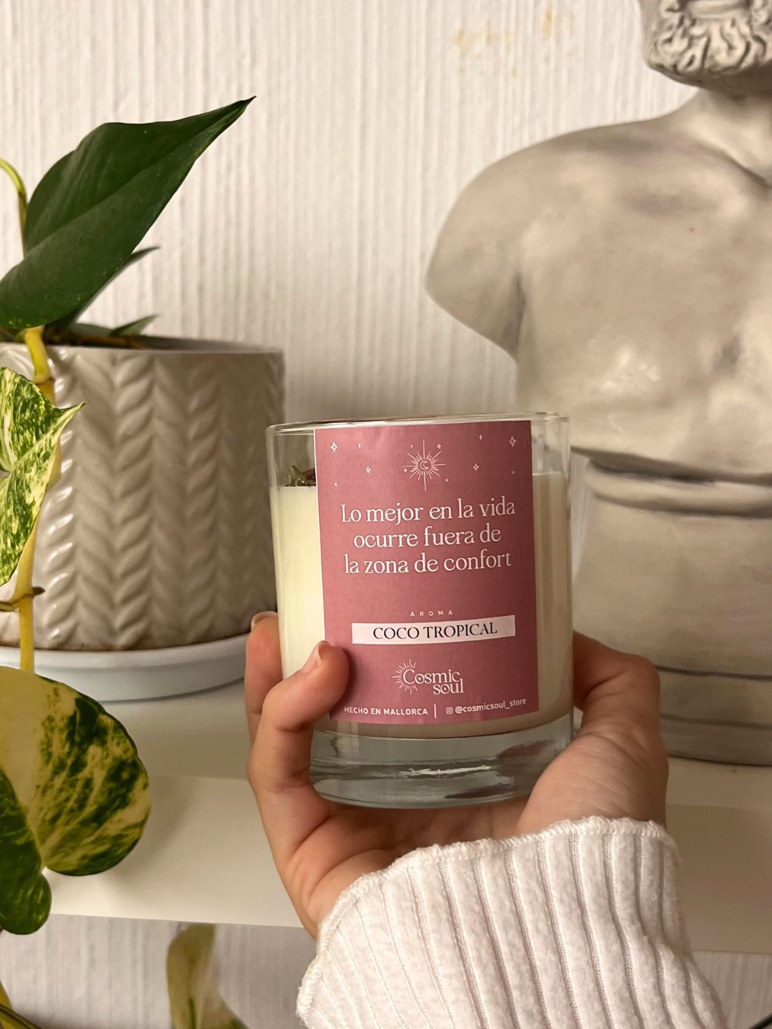 Vela Manifiéstalo Cristal | Coco Tropical