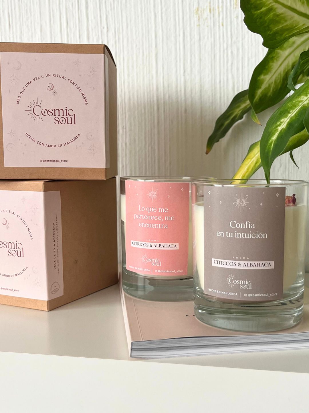 Vela Manifiéstalo Cristal | Cítricos & Albahaca