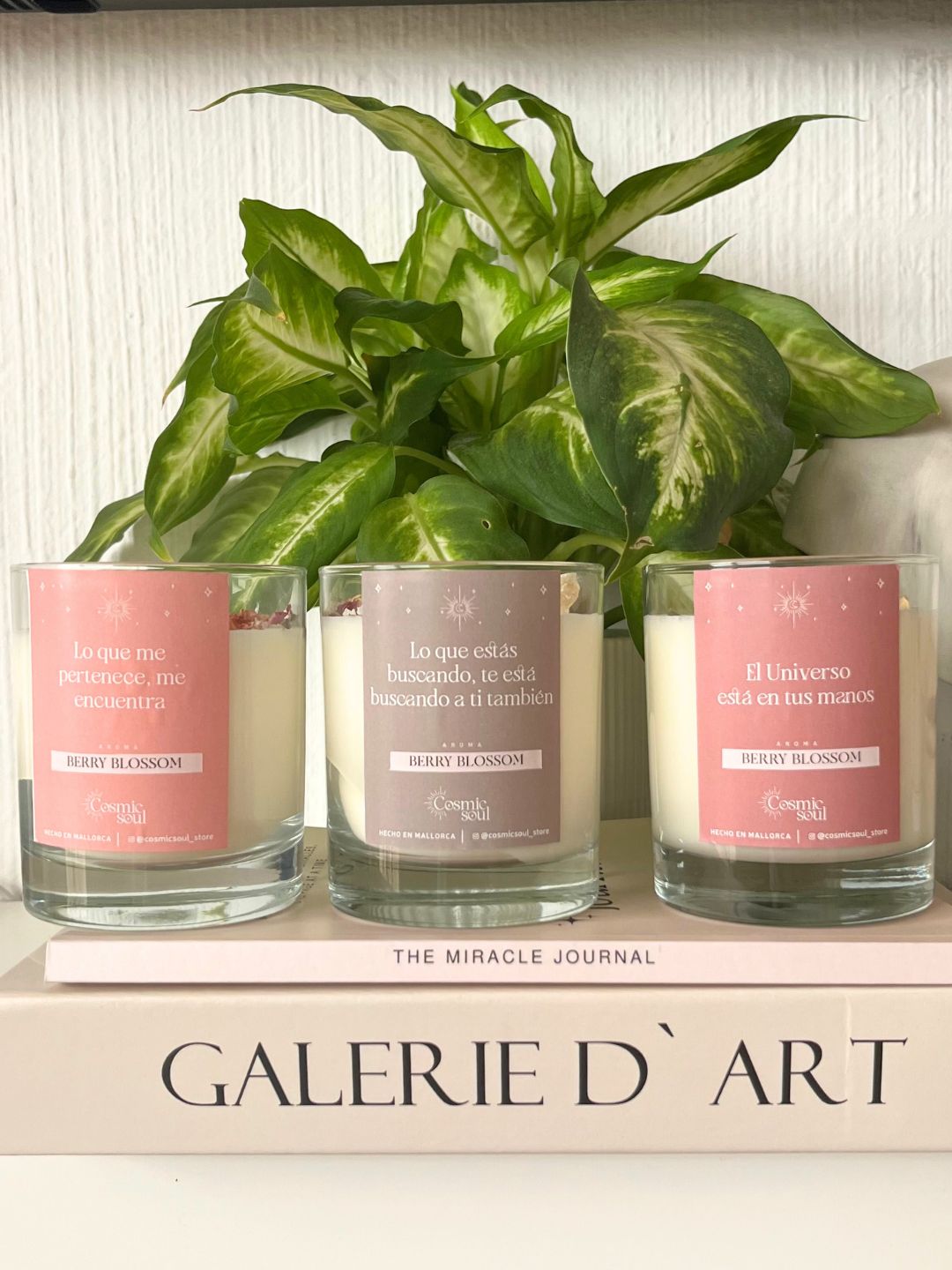 Vela Manifiéstalo Cristal | Berry Blossom