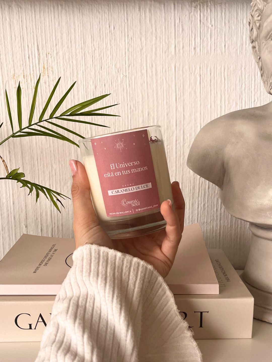 Vela Manifiéstalo Cristal | Caramelo