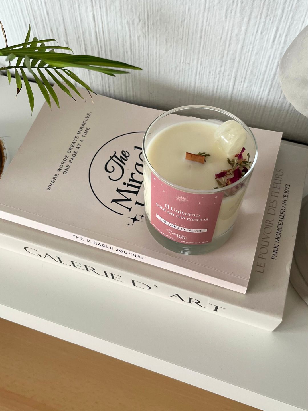 Vela Manifiéstalo Cristal | Caramelo