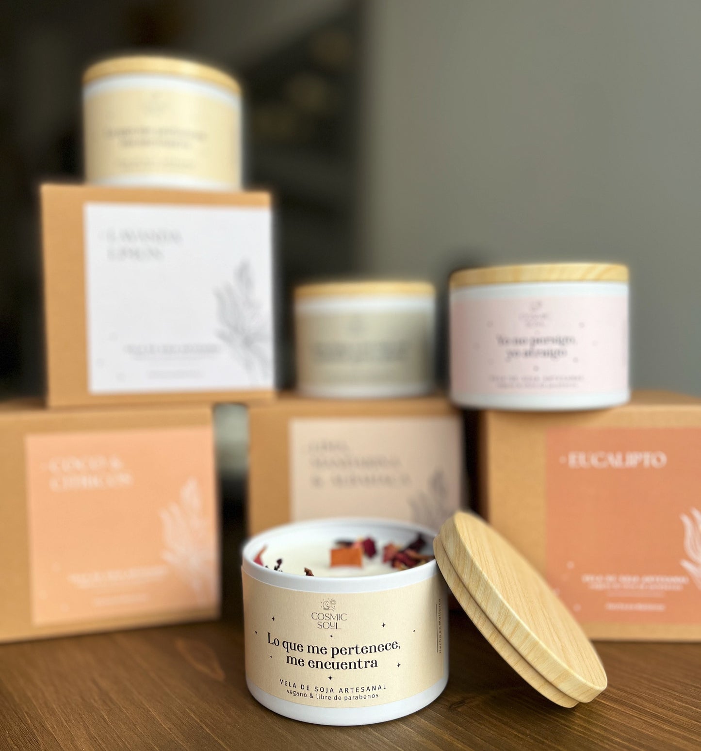 Vela Manifiéstalo Lata de aluminio | Peonia Rosa