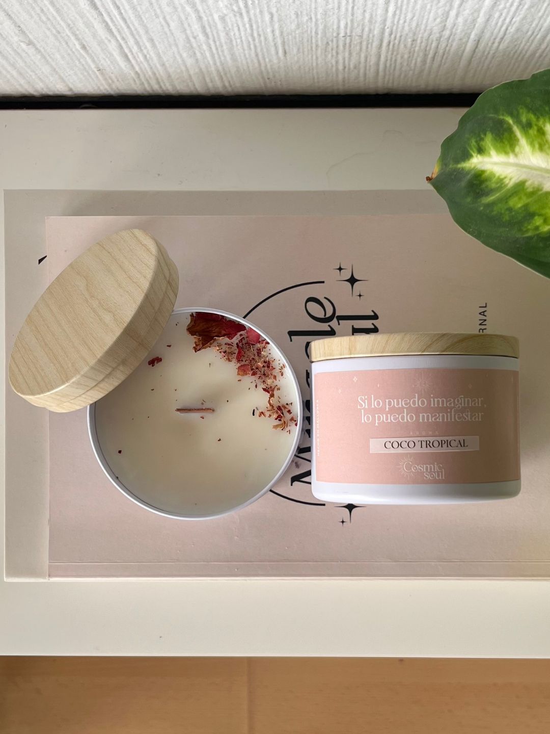 Vela "Manifiéstalo" Formato Lata | Coco Tropical