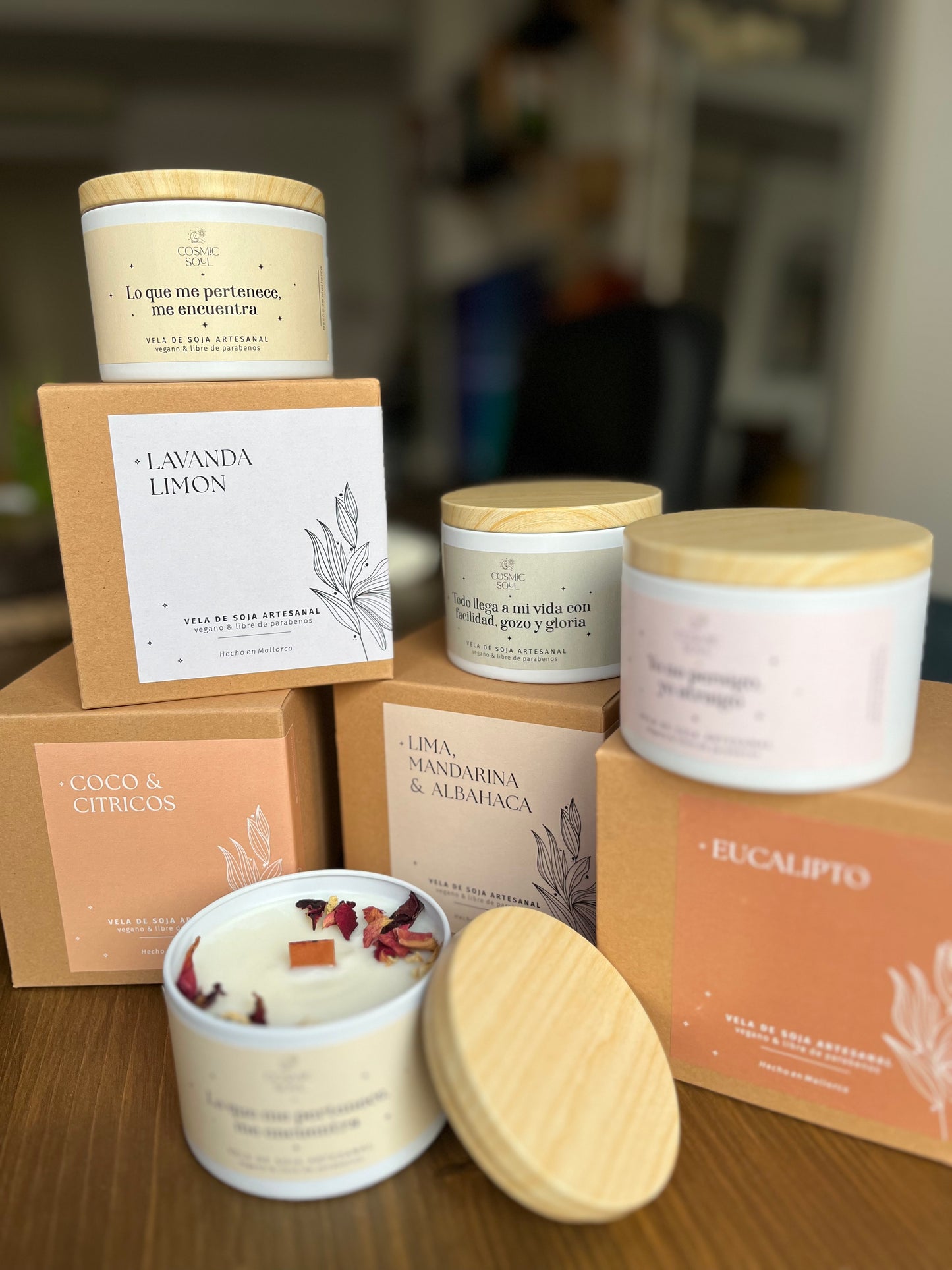 Vela Manifiéstalo Lata de aluminio | Peonia Rosa