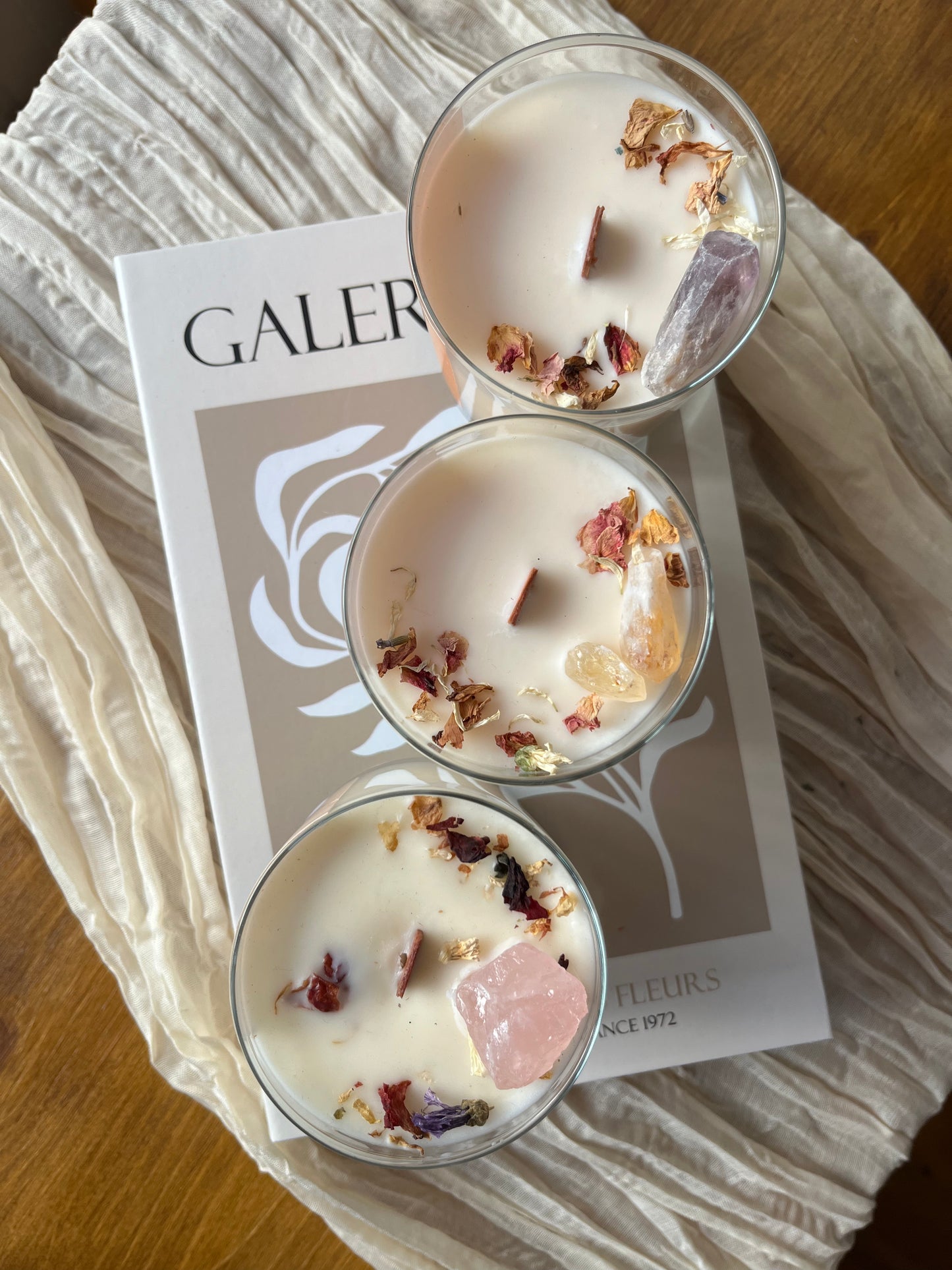 Vela Manifiéstalo vidrio | Peonia Rosa