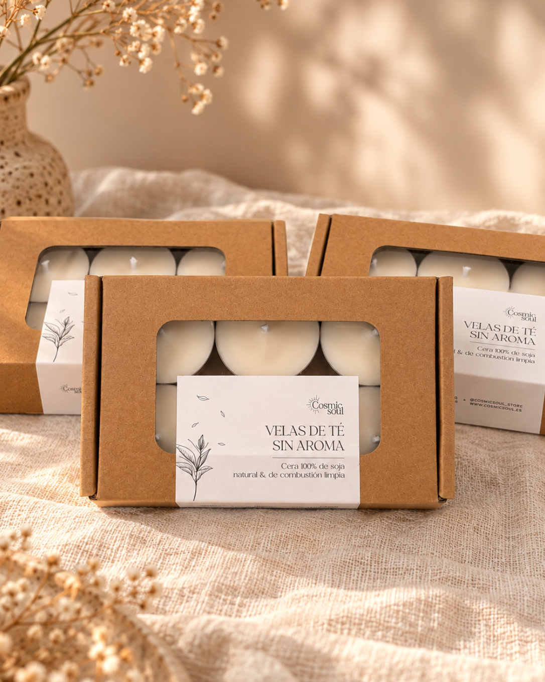 Velas de té · SIN AROMA